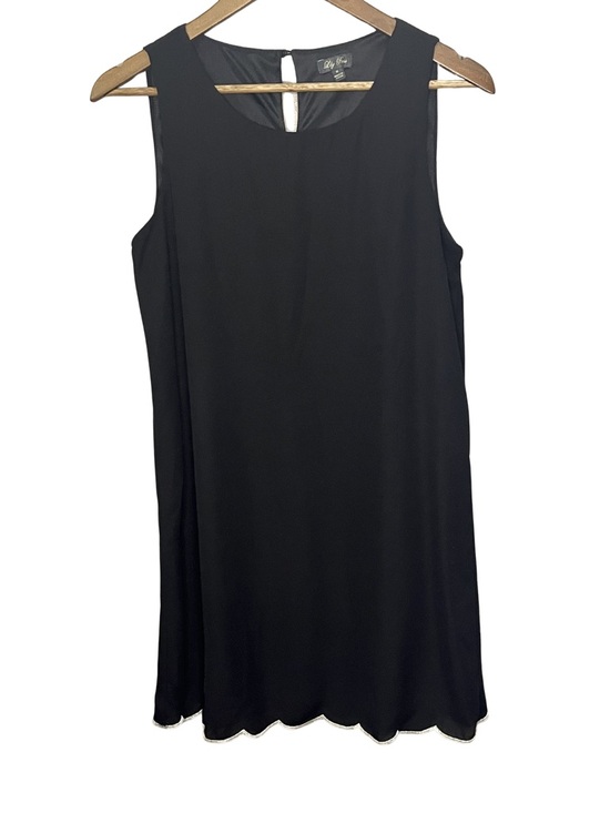 Lily Rose Dresses & Skirts - Lily Rose Womens Shift Dress Medium Black Sleeveless Academic Timeless Elegant